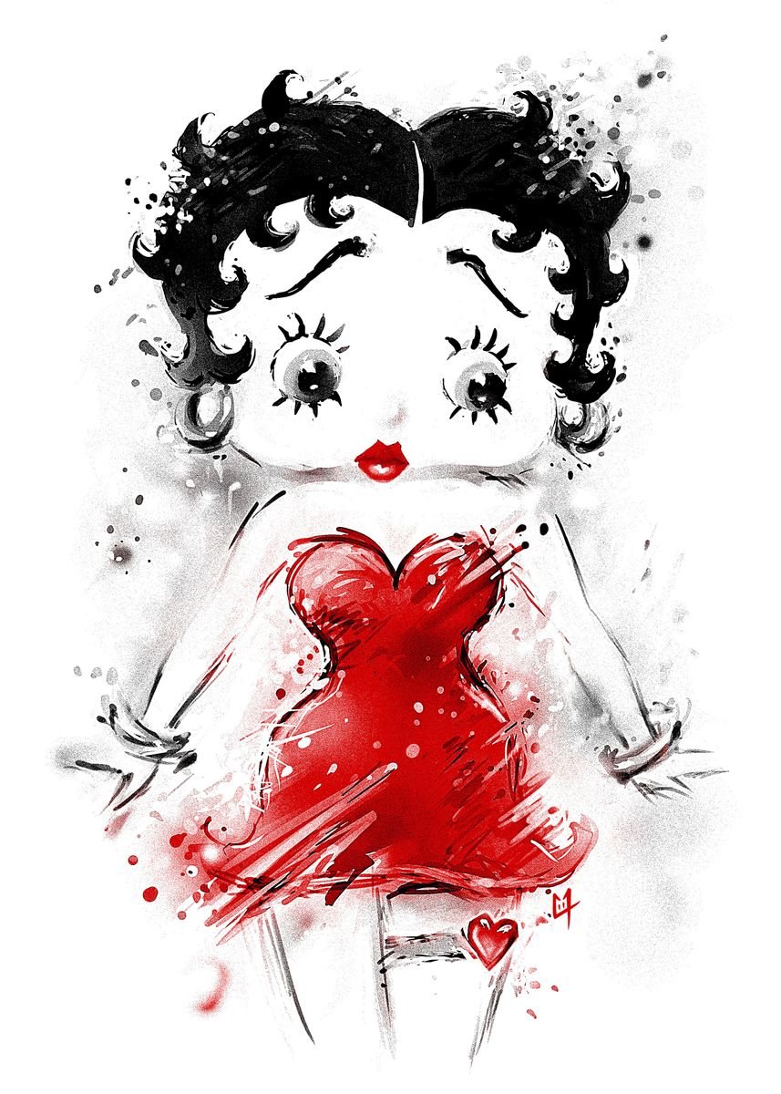 Betty Boop Shades' Poster by Patrick Zedouard c0y0te7 | Displate