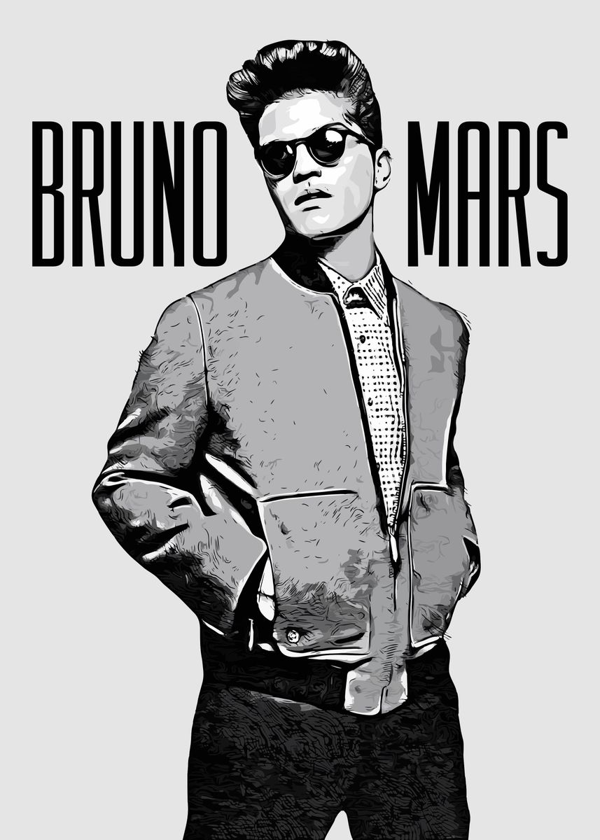 Bruno Mars Poster By Supergaff Displate