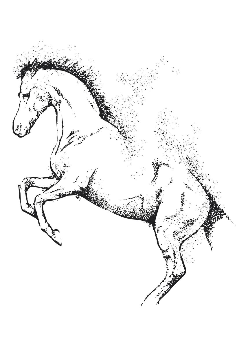 'Jump gift' Poster, picture, metal print, paint by Stefanie Herrmann