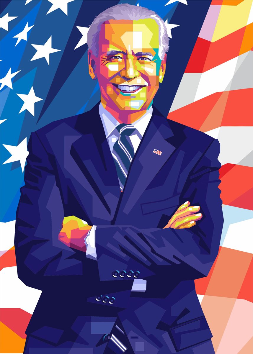 'Joe Biden' Poster by Wpap Artist | Displate