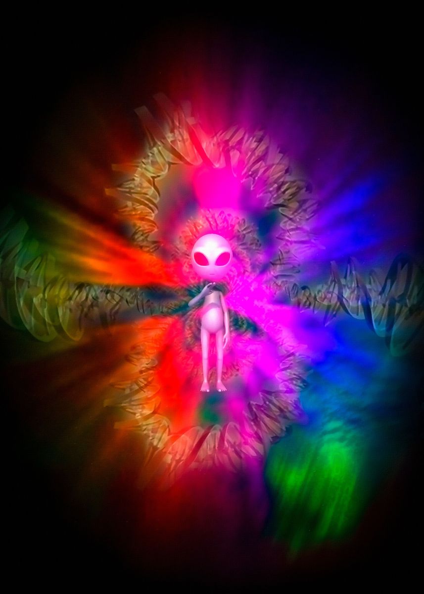 'Alien DNA Fractal' Poster, picture, metal print, paint by Bruce Rolff ...