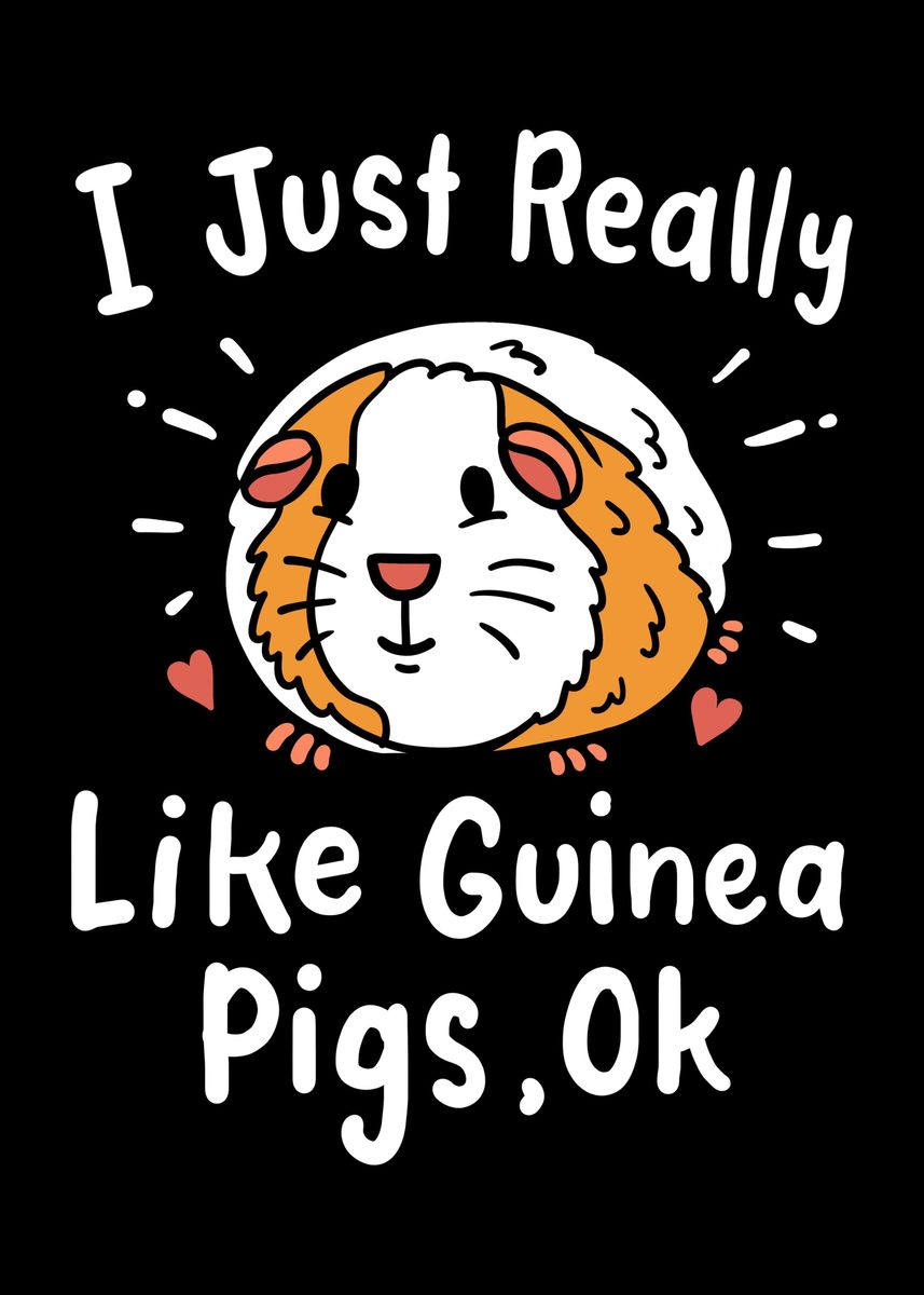 'Guinea Pig Kawaii Anime' Poster by Mealla | Displate