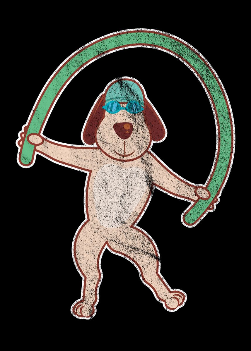 'Dog Water Aerobics' Poster by schmidde Displate