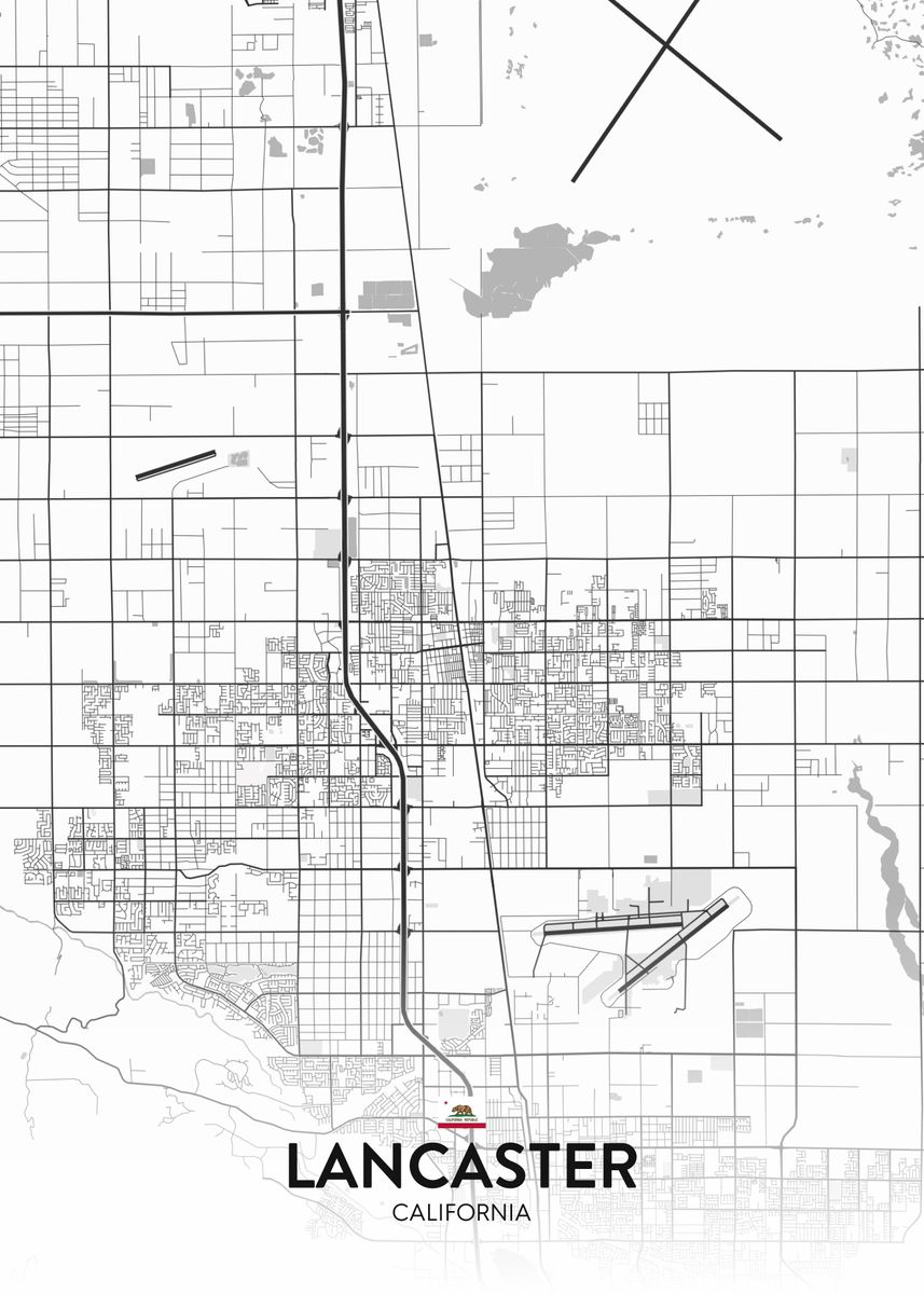 'Lancaster CA' Poster by IMR Designs Displate