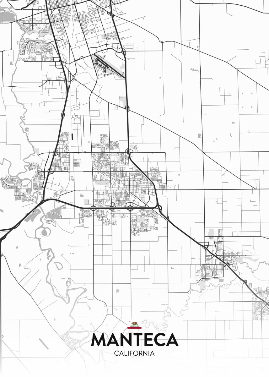 'Manteca CA' Poster by IMR Designs Displate