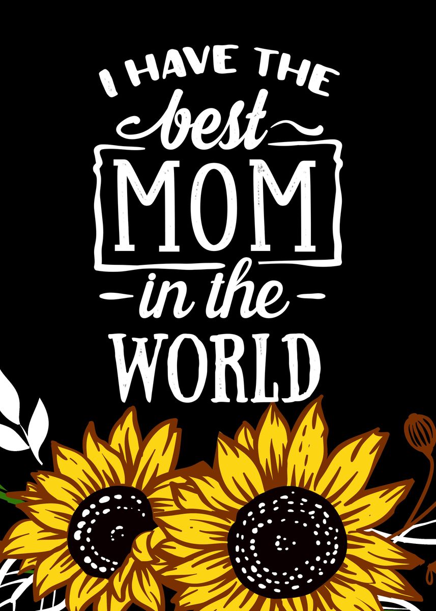 Best mama ever' Poster, picture, metal print, paint by Juliana RW