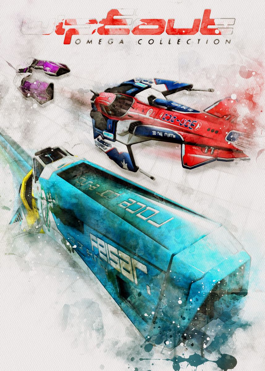 Wipeout Omega Collection Poster picture metal print paint by