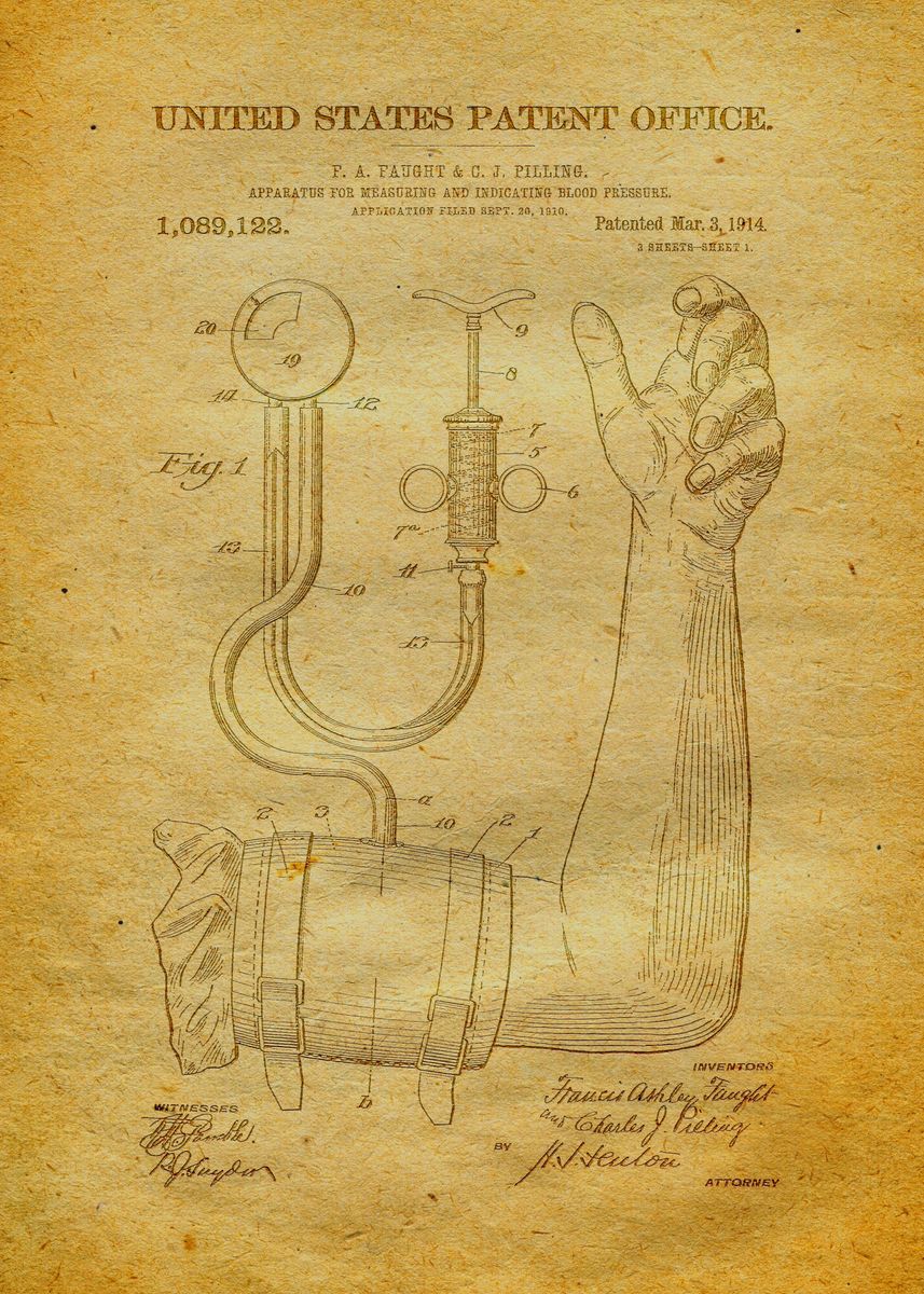 Apparatus For Measuring And Indicating Blood-Pressure 1914