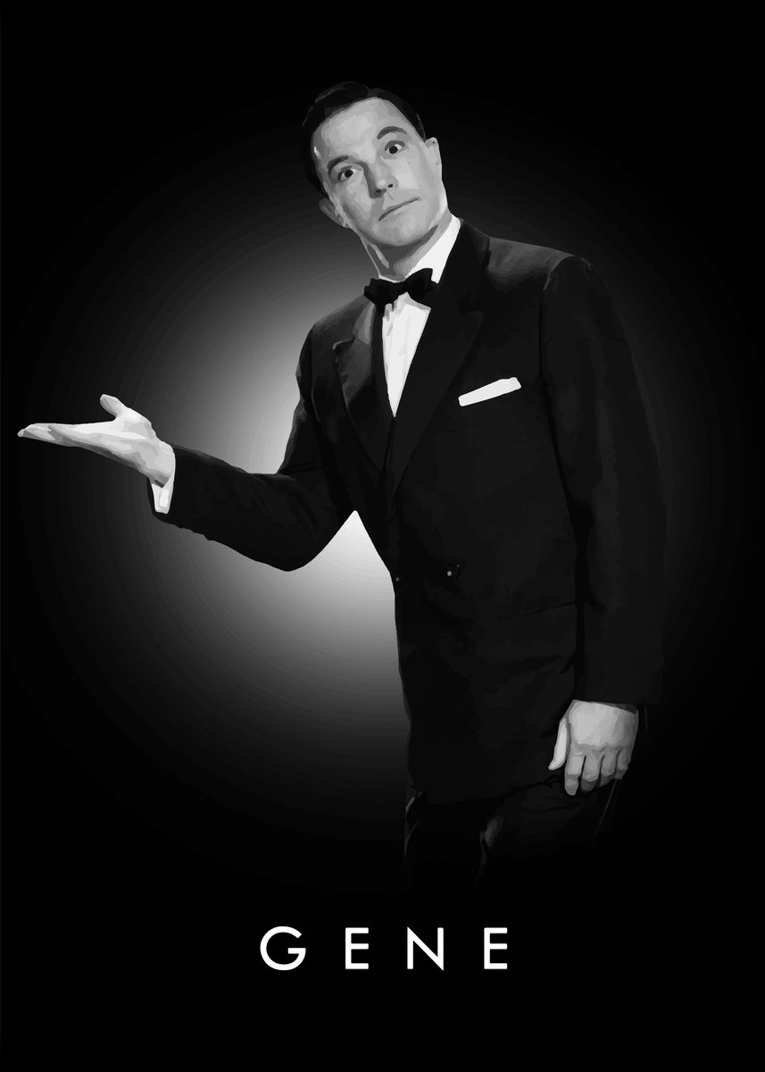 &lsquo;Gene Kelly&rsquo; Poster by Bo Kev | Displate