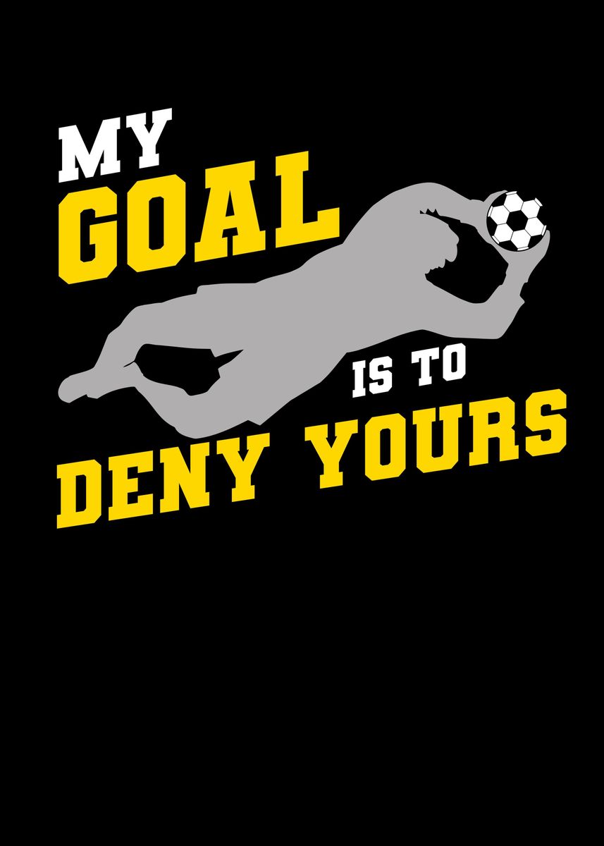 'Soccer Football Keeper' Poster, picture, metal print, paint by to42