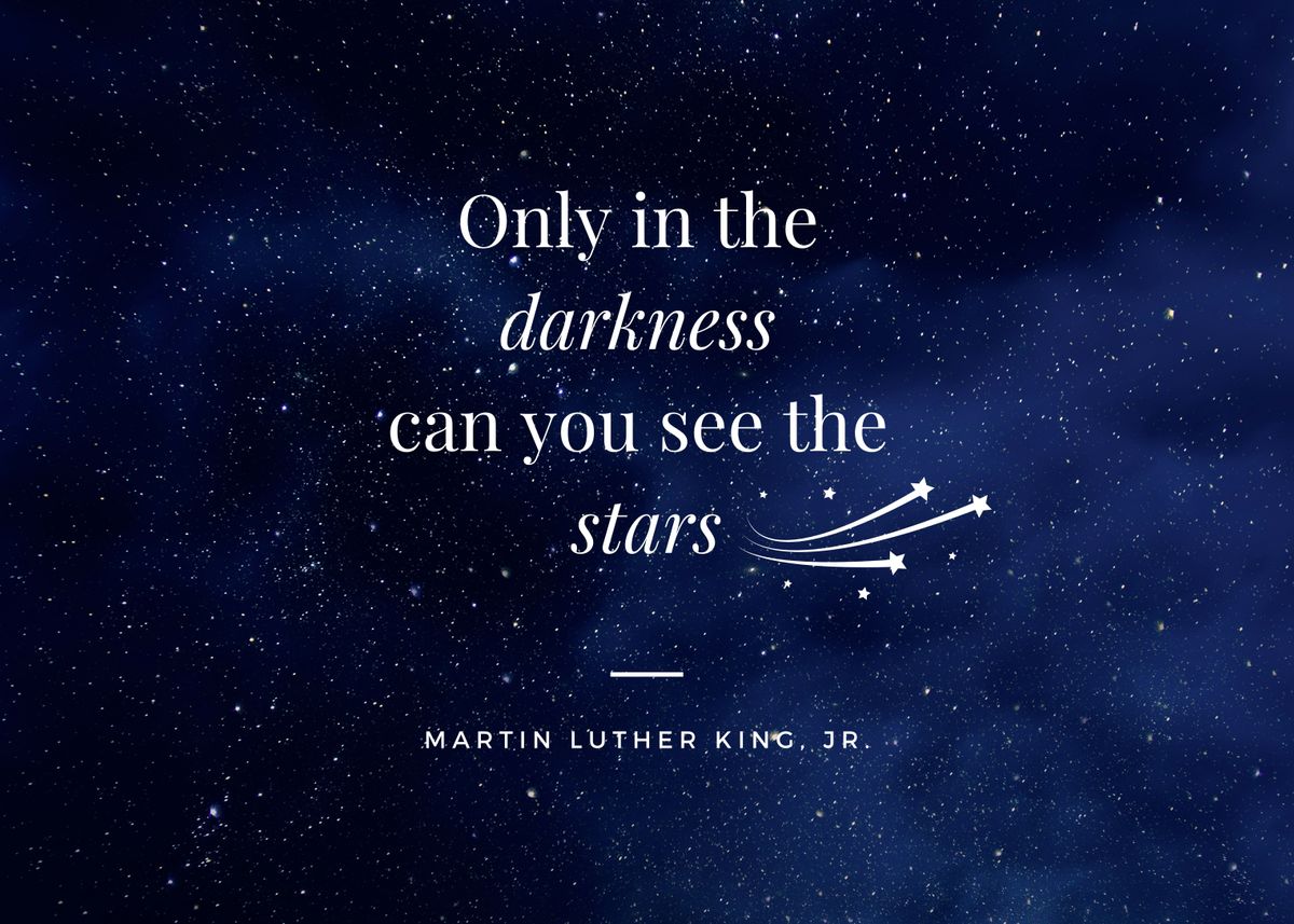 'MLK Stars Quote' Poster by GeographywithSam | Displate