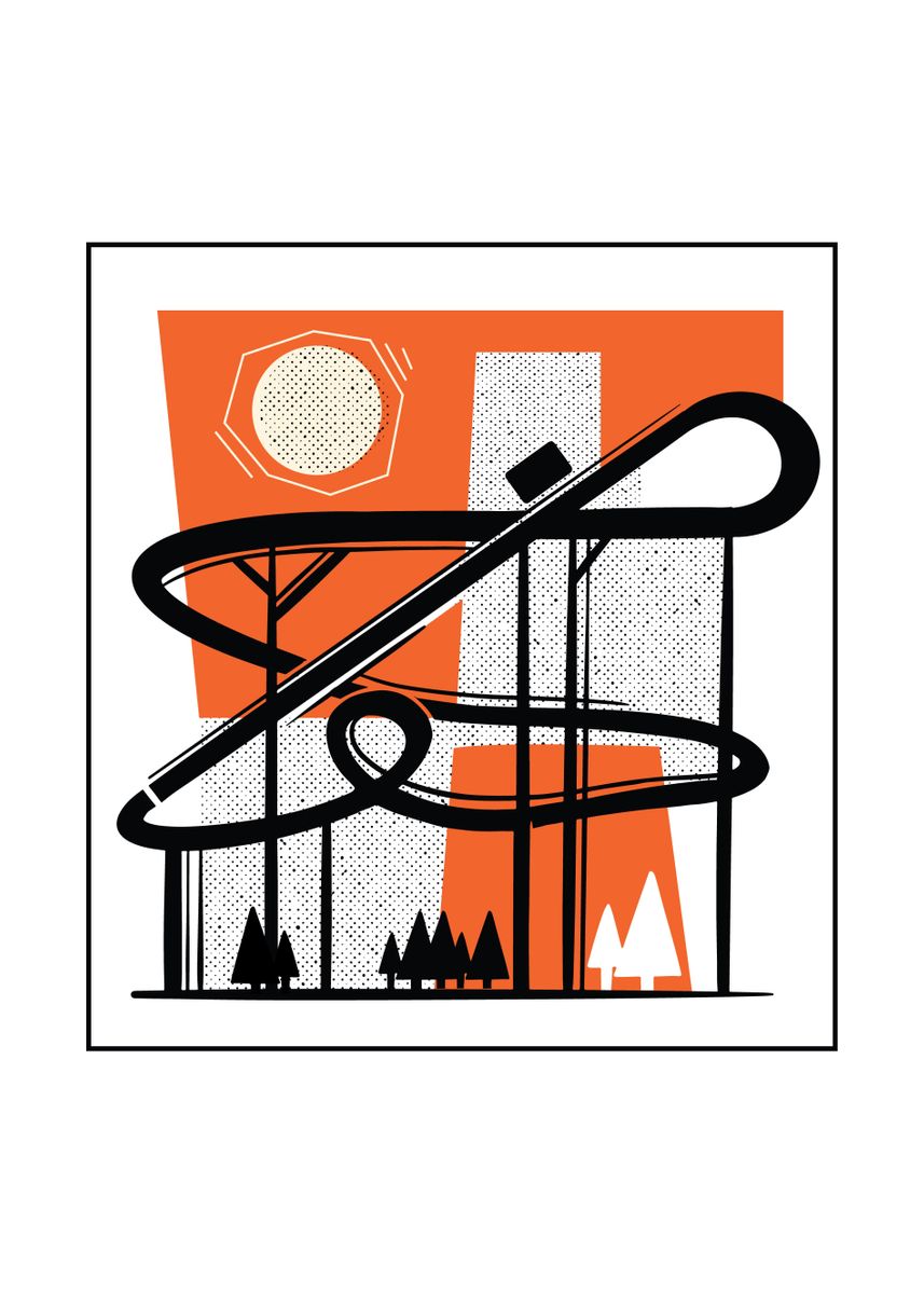 'ROLLER COASTER' Poster by Displate