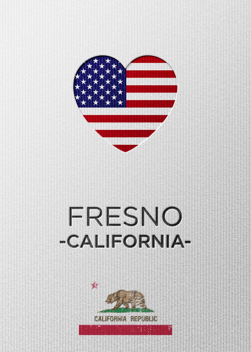 'Fresno California' Poster by Manuel Garcia | Displate