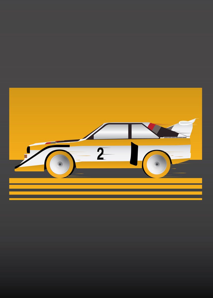 'Group B Audi Quattro' Poster, Picture, Metal Print, Paint By Demetr0s ...