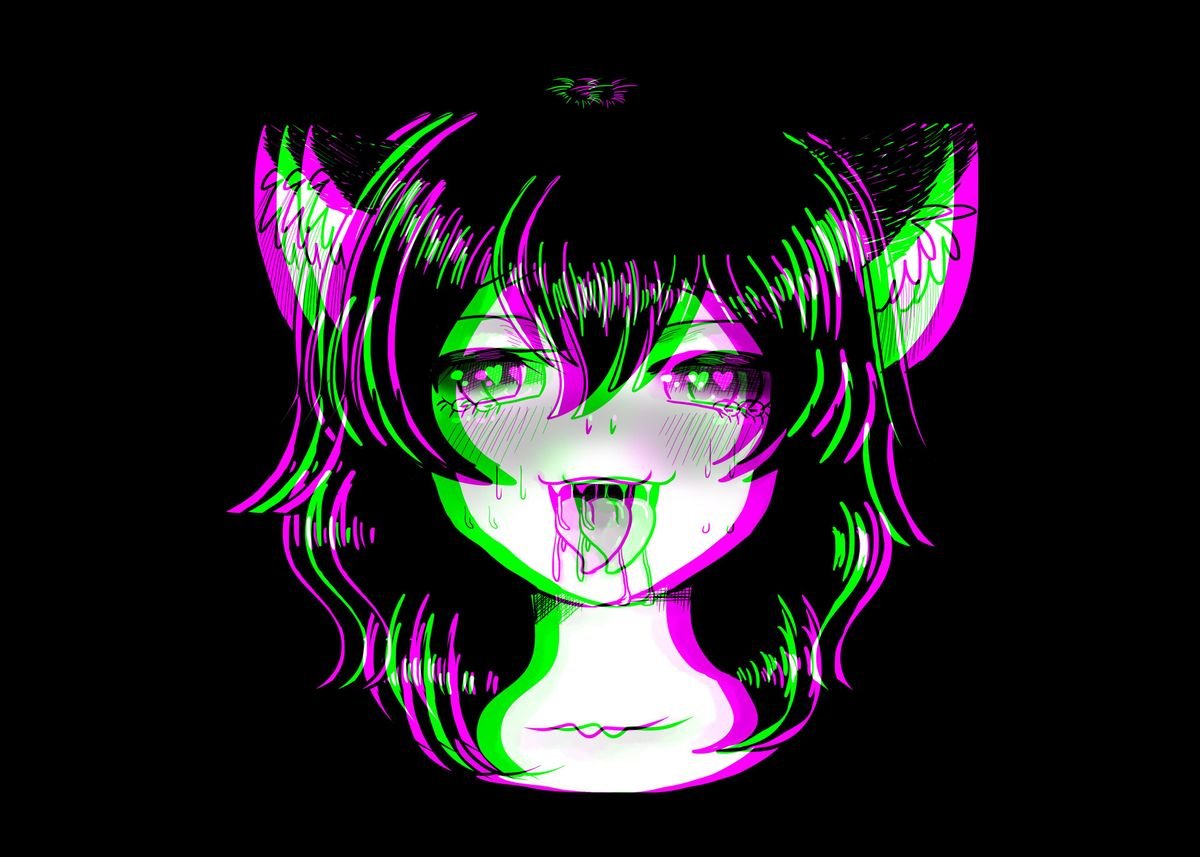 ‘Ahegao Face Anime Girl’ Poster by AestheticAlex | Displate