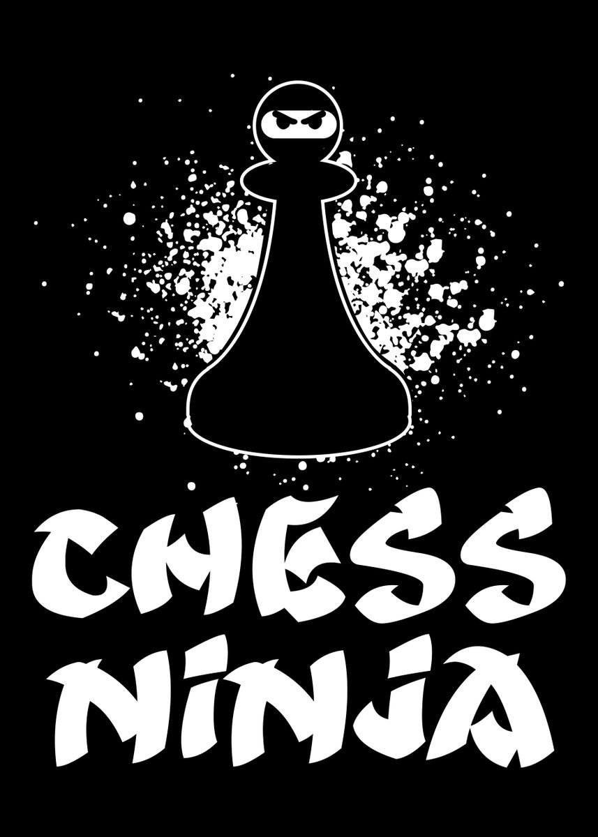  Checkmate  Cool Chess Ninja Game King & Queen Gift