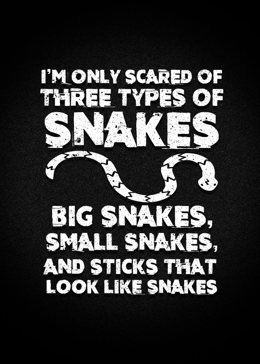'Ophiology Pet Snakes Stick' Poster by VikingWayOfLife Design | Displate