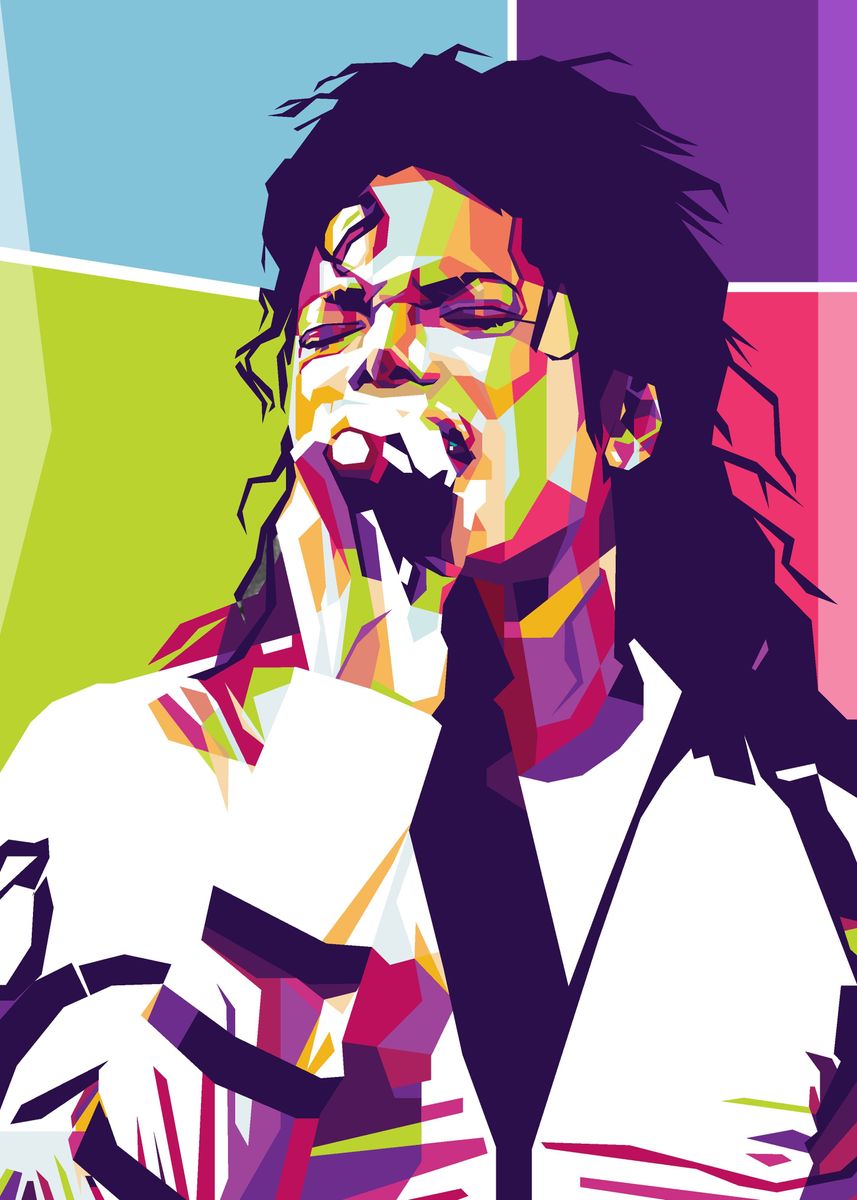 'Michael Jackson' Poster, picture, metal print, paint by Muhammad ...