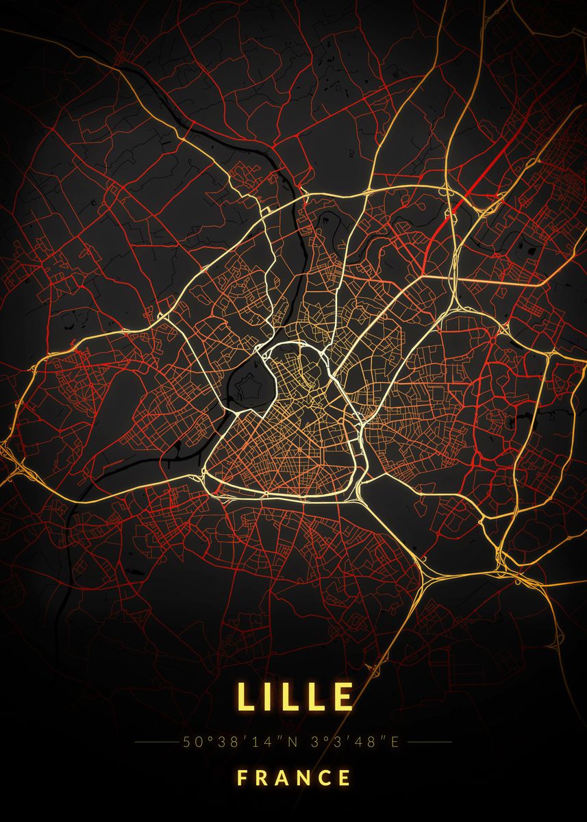 'Lille' Poster by Jerhus | Displate