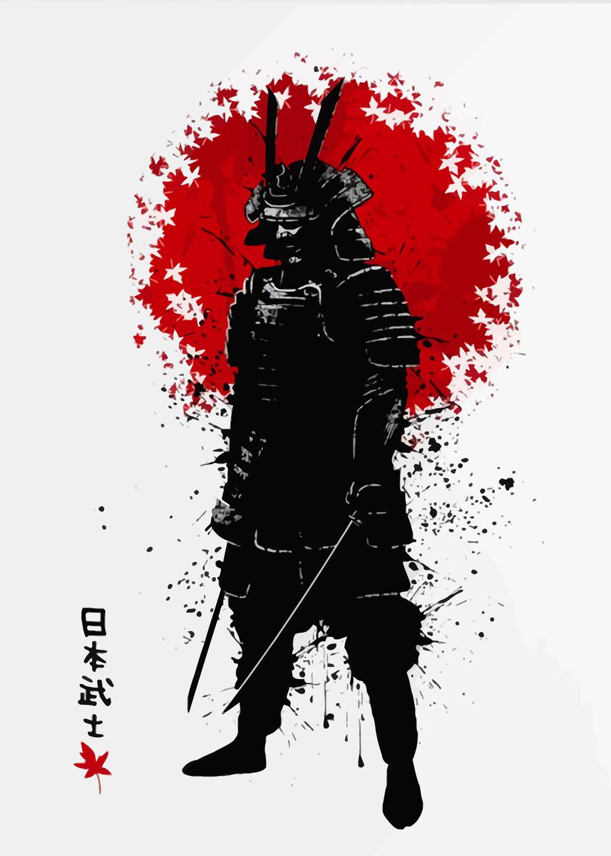 'Samurai Japan' Poster, picture, metal print, paint by Space Nature ...