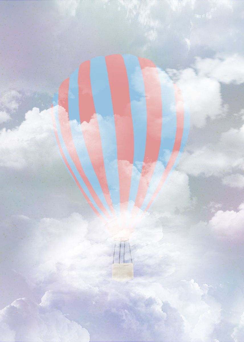 'Balloon' Poster, picture, metal print, paint by Leticia Molinares ...