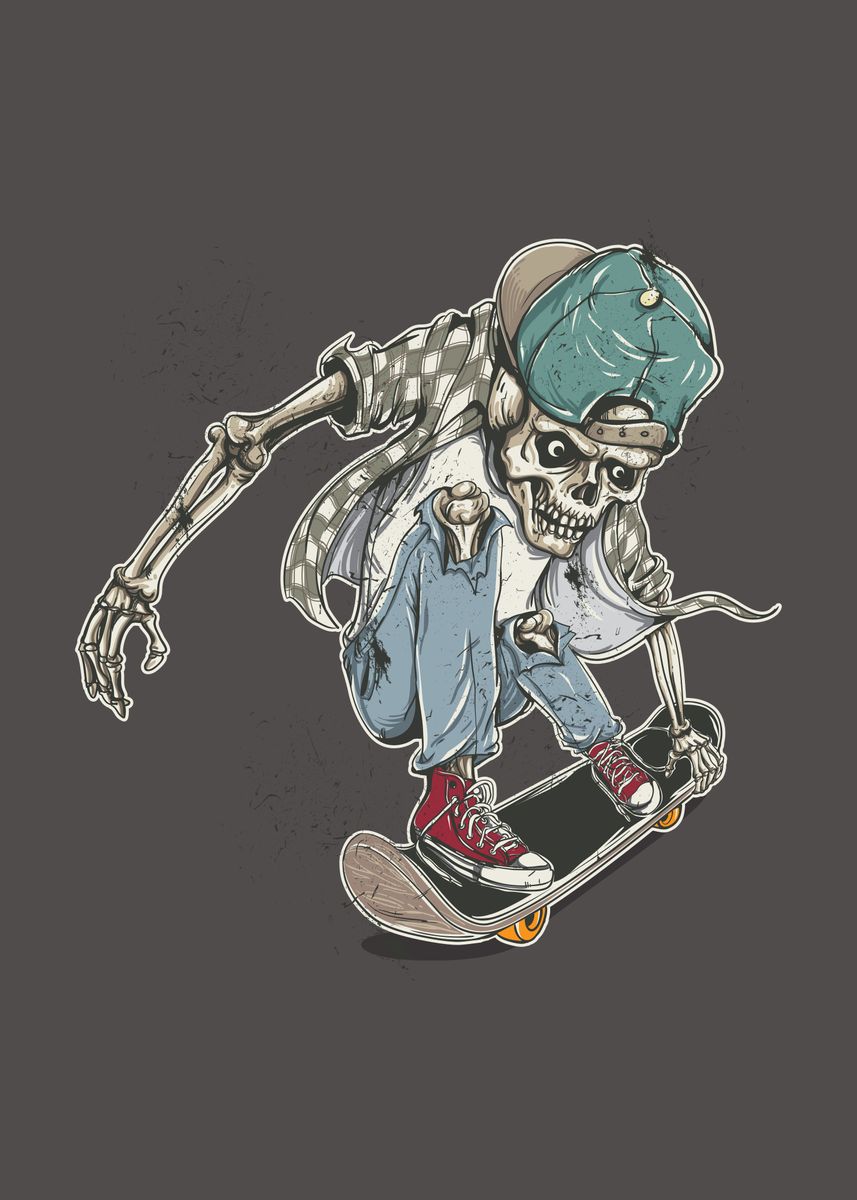 'Skateboard' Poster by One Piece Gear | Displate