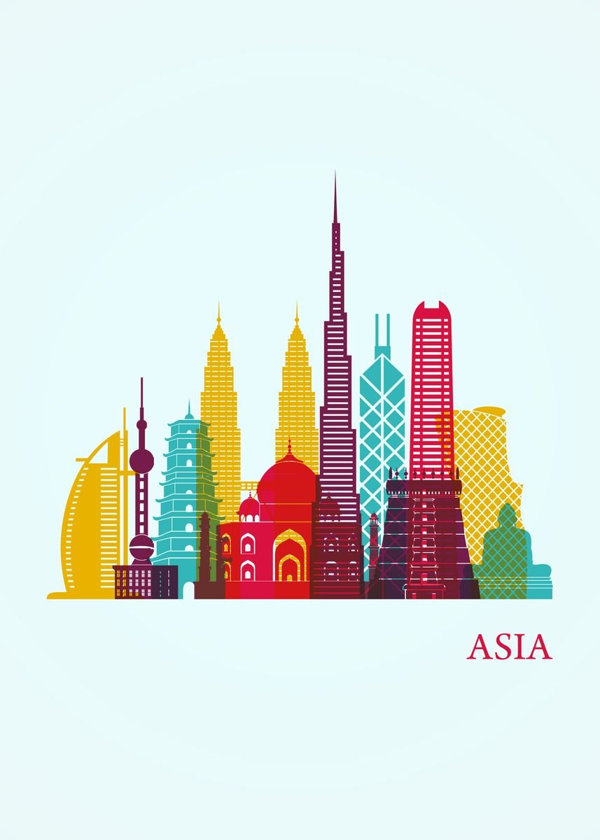 'Asia' Poster by Sam Kal | Displate