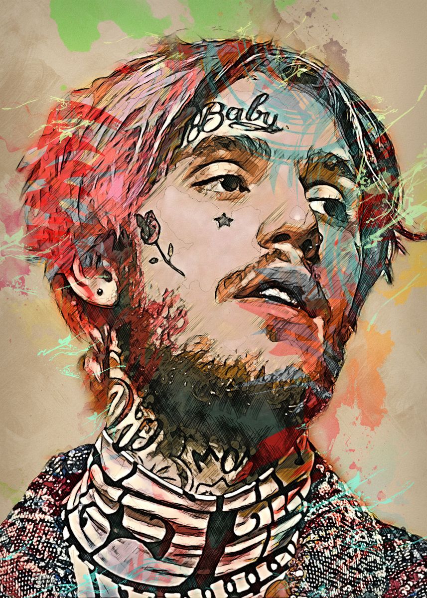 Lil Peep' Poster by Coffee Design | Displate