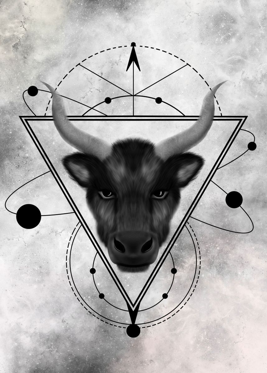 Astrologie Taureau Poster By Kyoyap Displate