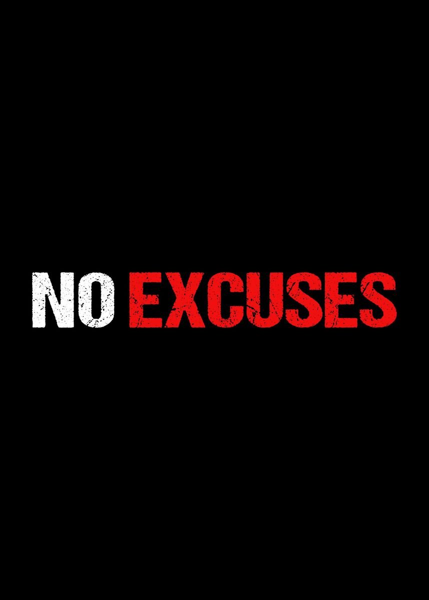 'No Excuses Gym' Poster, picture, metal print, paint by FunnyGifts ...