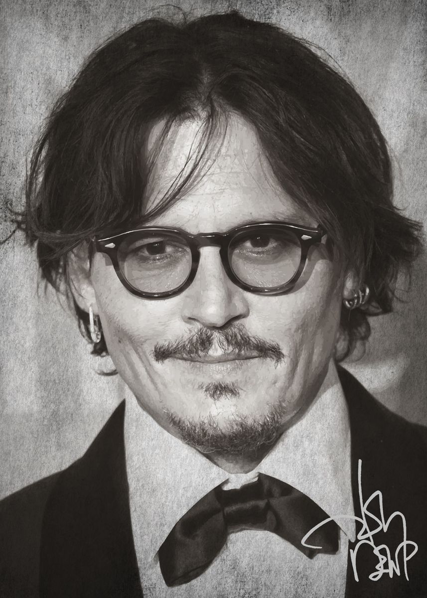 'Johnny Depp' Poster by R Studio Displate