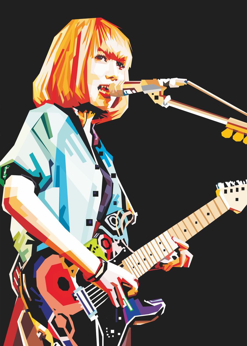 Mami Scandal Guitar Poster By Ferdianto Kartono Displate