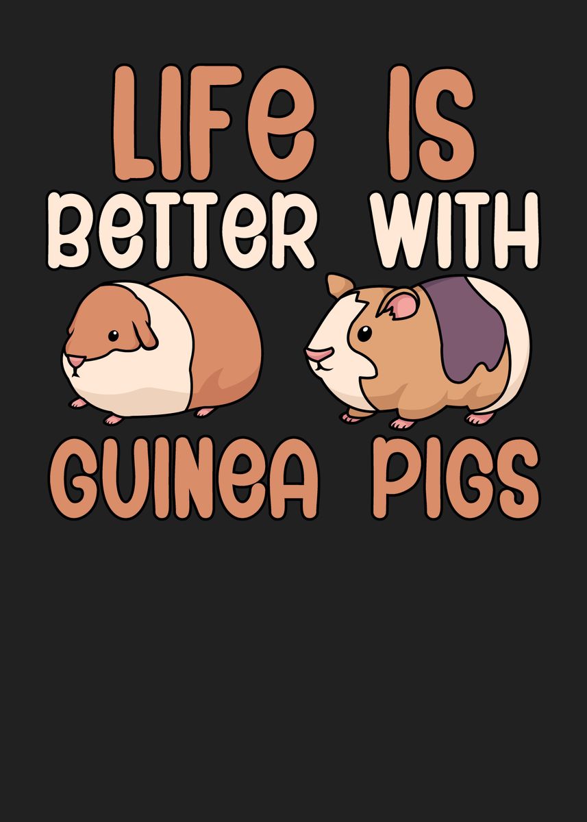 'Life guinea pigs' Poster by maxdesign | Displate