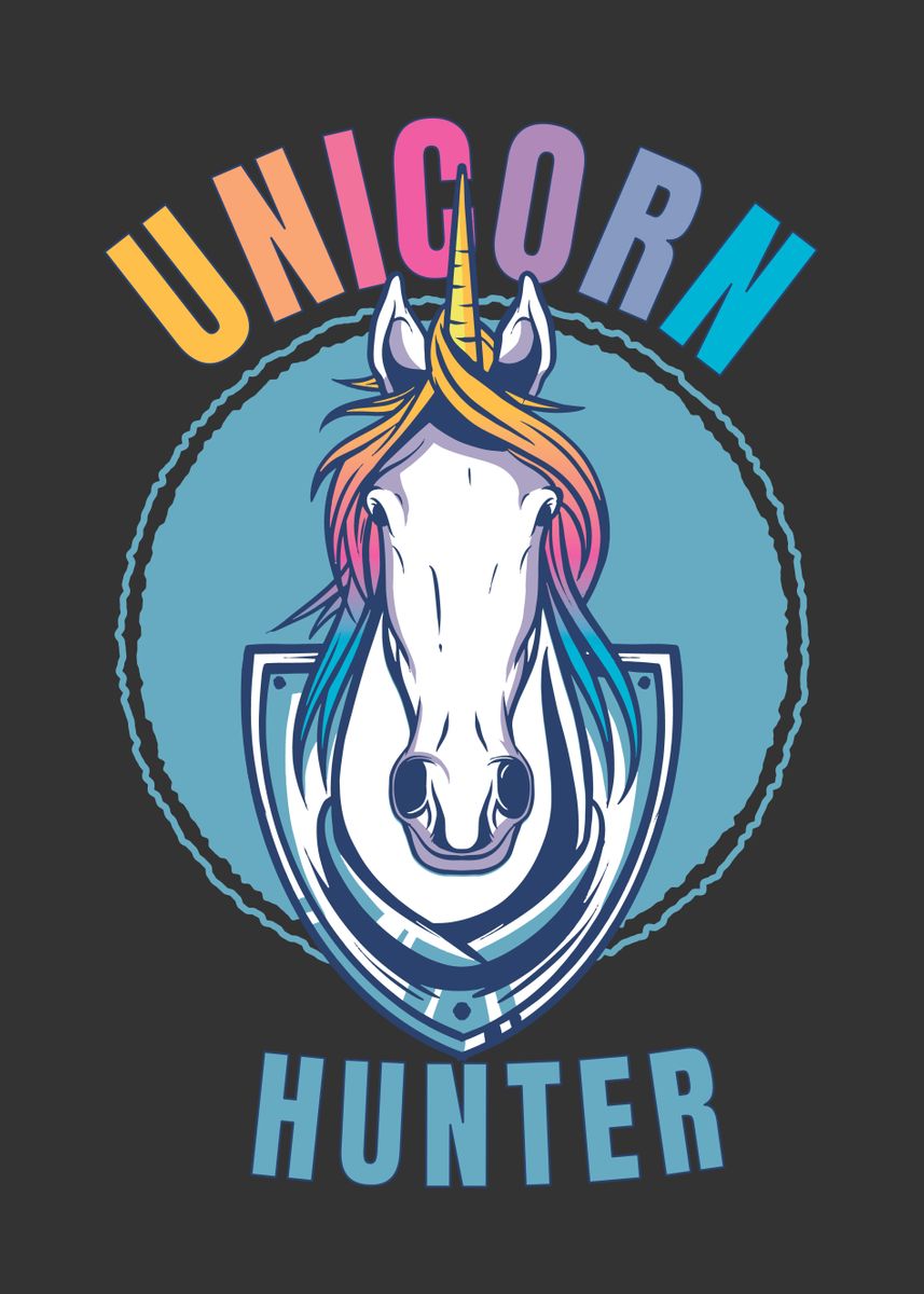 'Unicorn Hunter' Poster by StonerPlates Displate