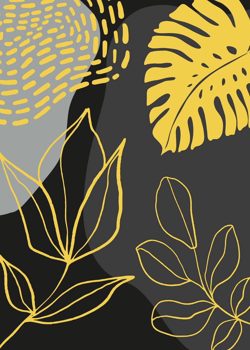 'Botanical Abstract Nine' Poster by Swan Dee | Displate