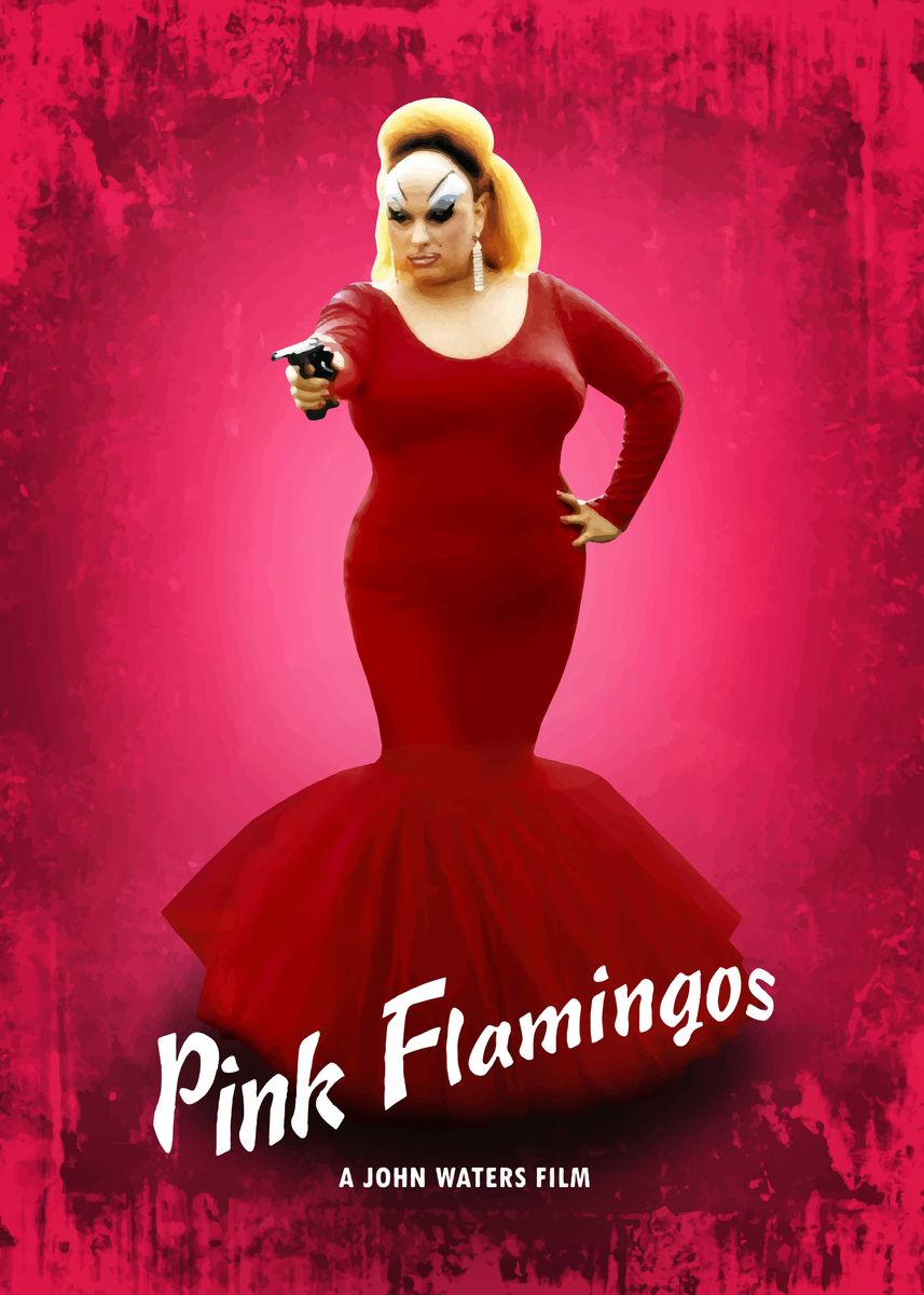 'Pink Flamingos' Poster by Bo Kev | Displate