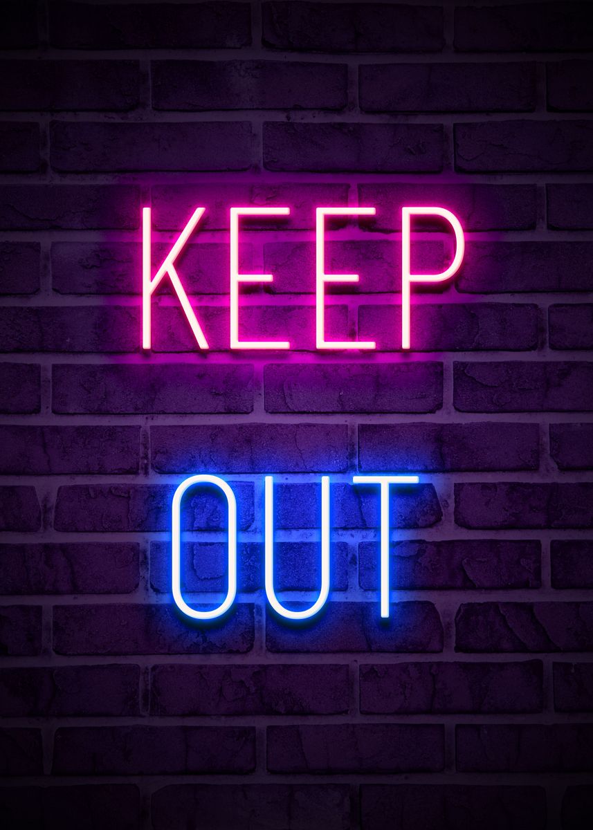 'keep Out' Poster By Retro Vintage 