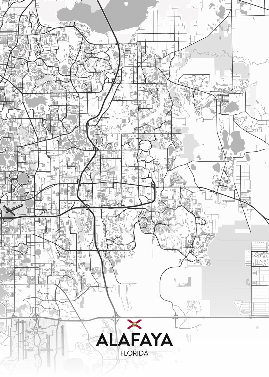 'Alafaya FL' Poster by IMR Designs Displate