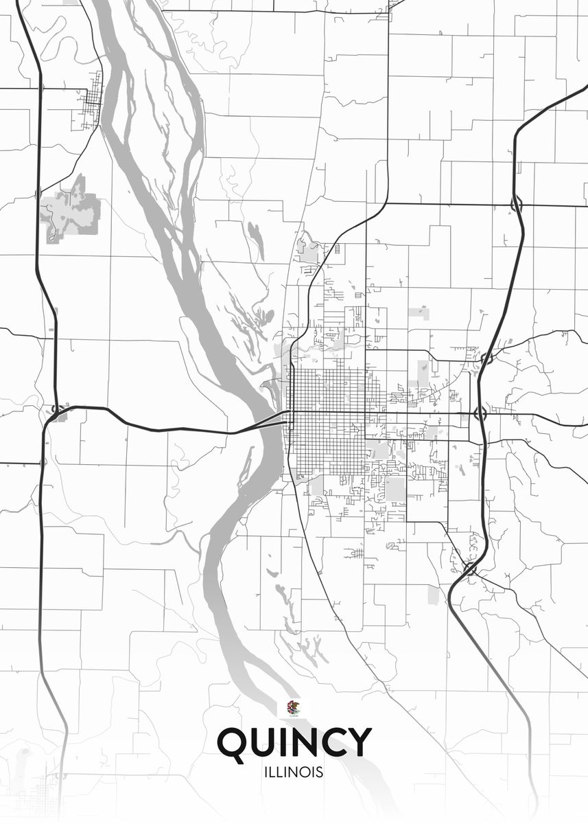 'Quincy IL' Poster by IMR Designs Displate