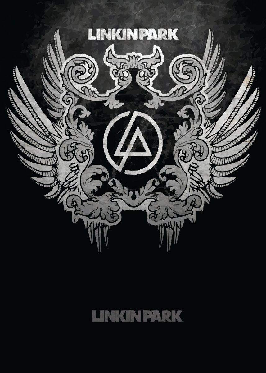 Lyric linkin park' Poster, picture, metal print, paint by Rijis