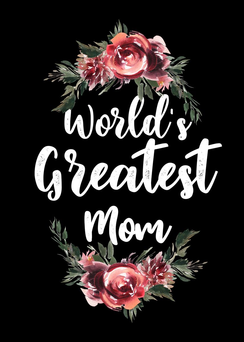 Best mama ever' Poster, picture, metal print, paint by Juliana RW