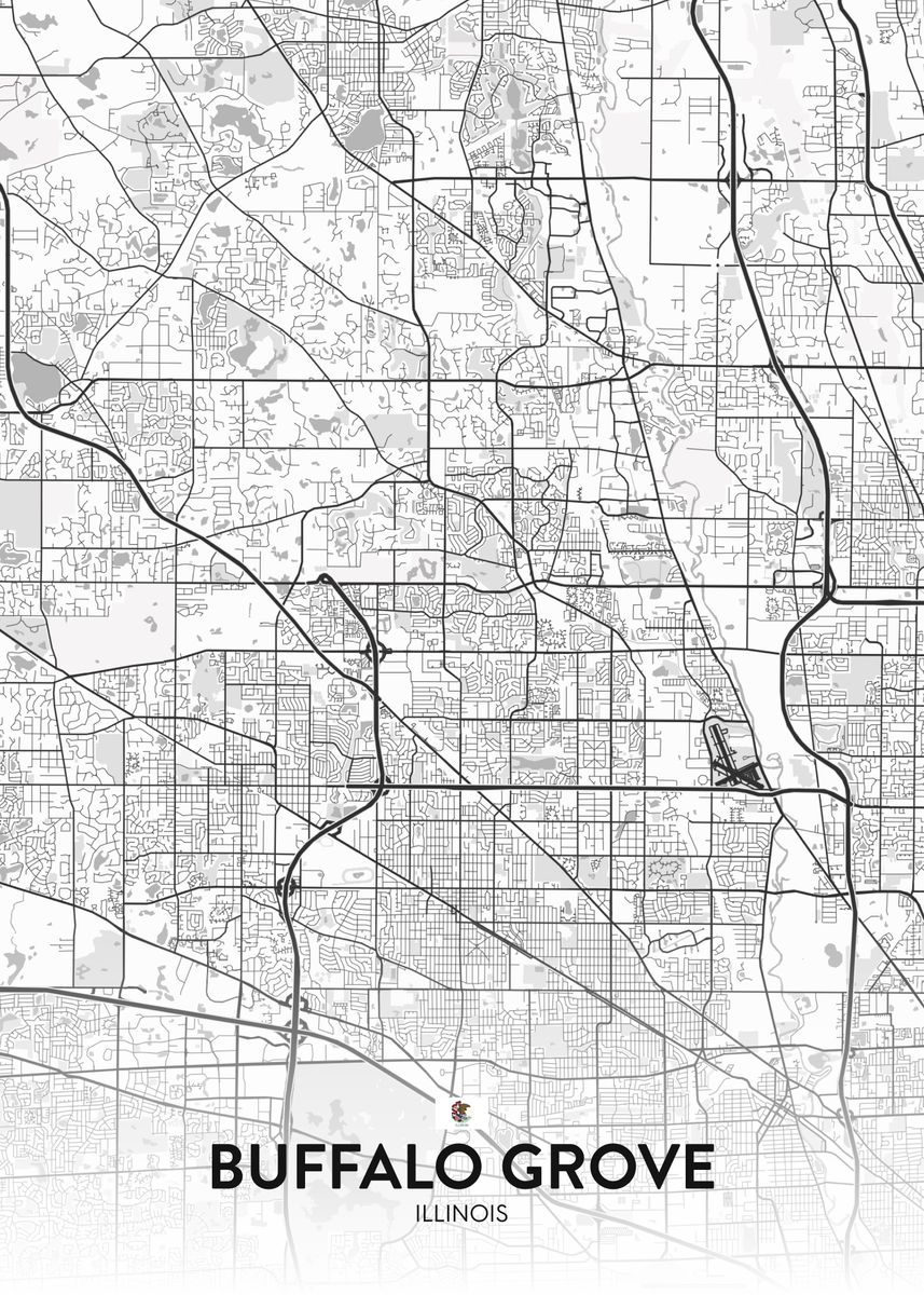 'Buffalo Grove IL' Poster by IMR Designs Displate