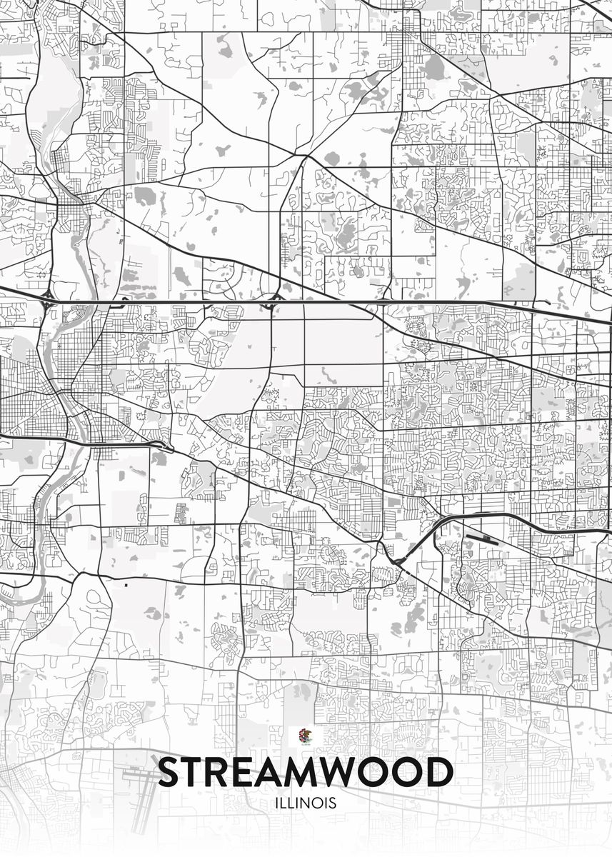 'Streamwood IL' Poster by IMR Designs Displate