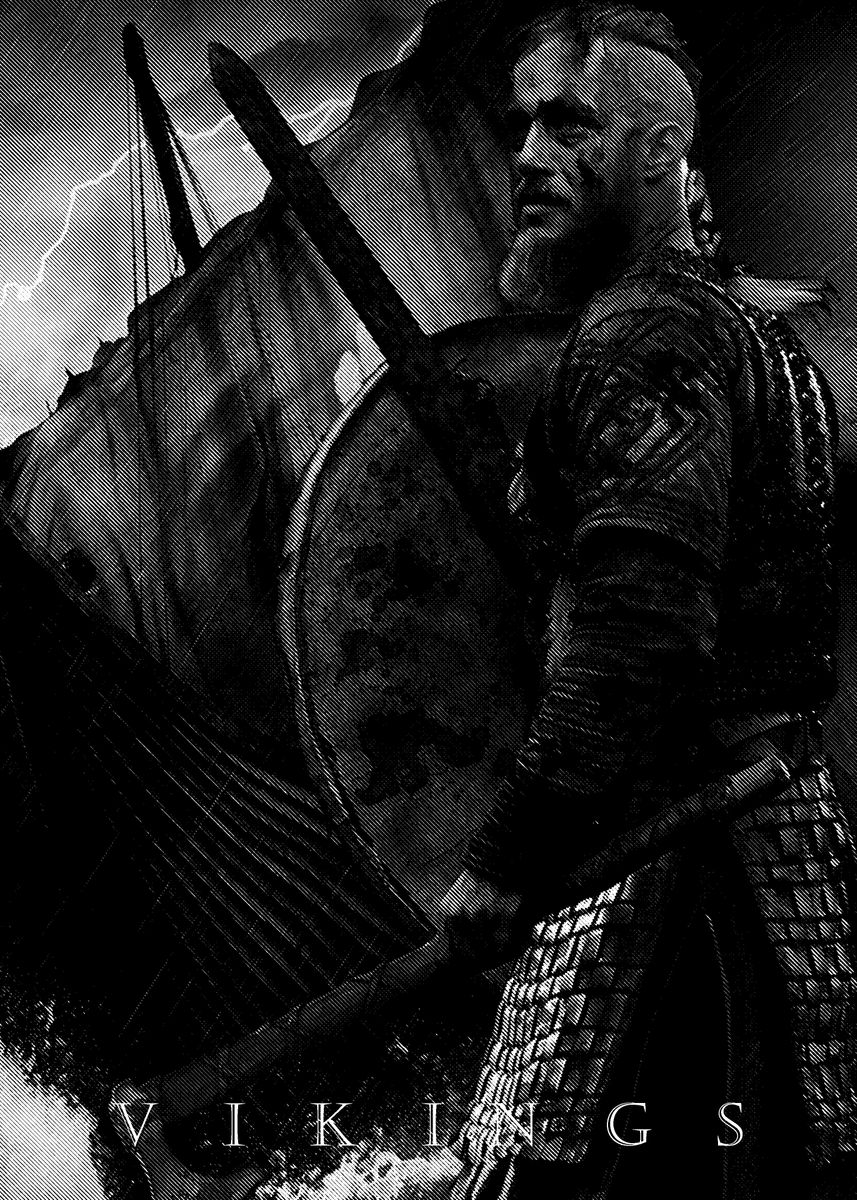 'vikings' Poster by Blood Digital Displate