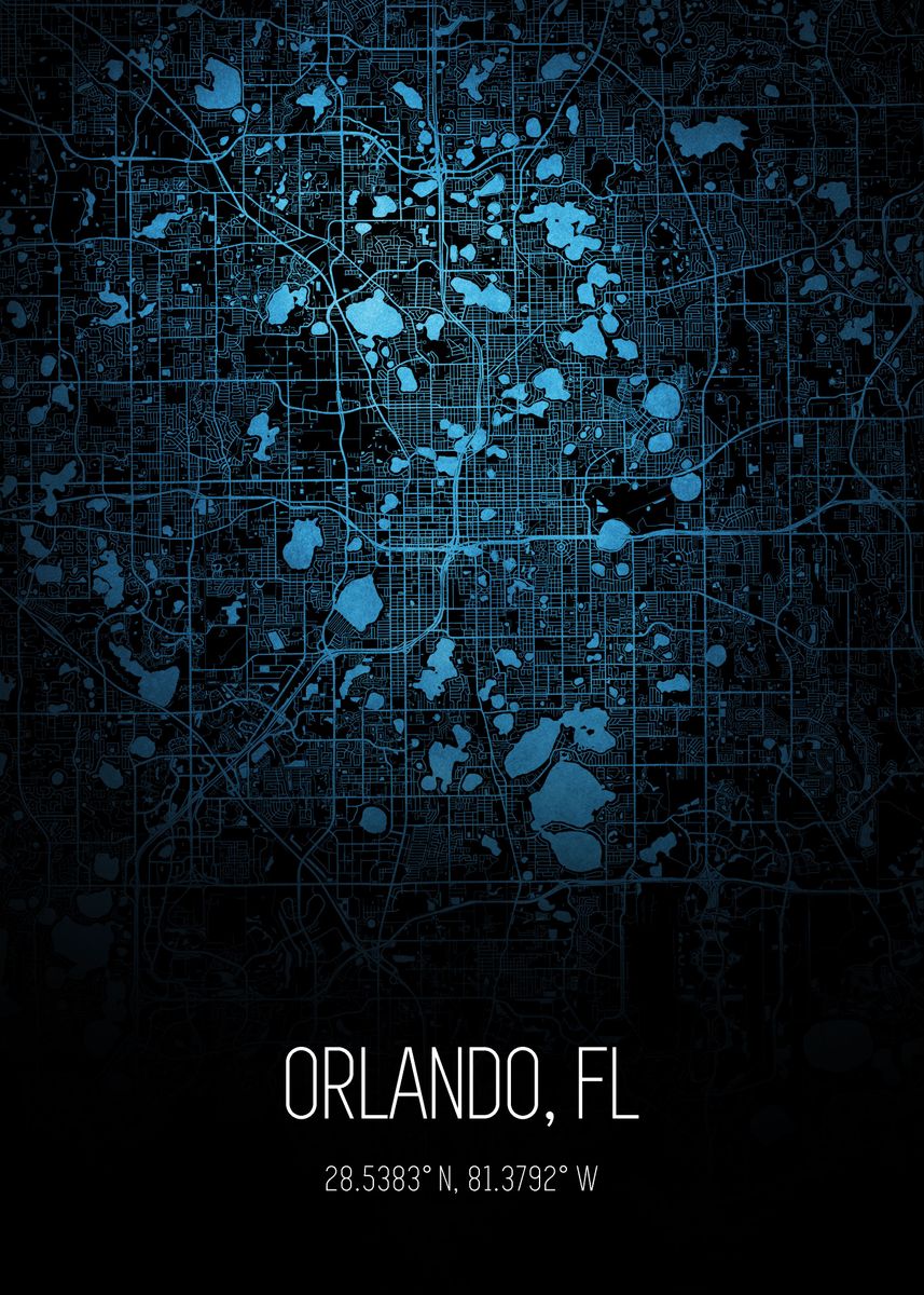 Orland Florida Map Poster Picture Metal Print Paint By The   A469666f8429efd1d73f594e4c63ec39 Fd86b2deece6ed5e845e5414b34166c7 