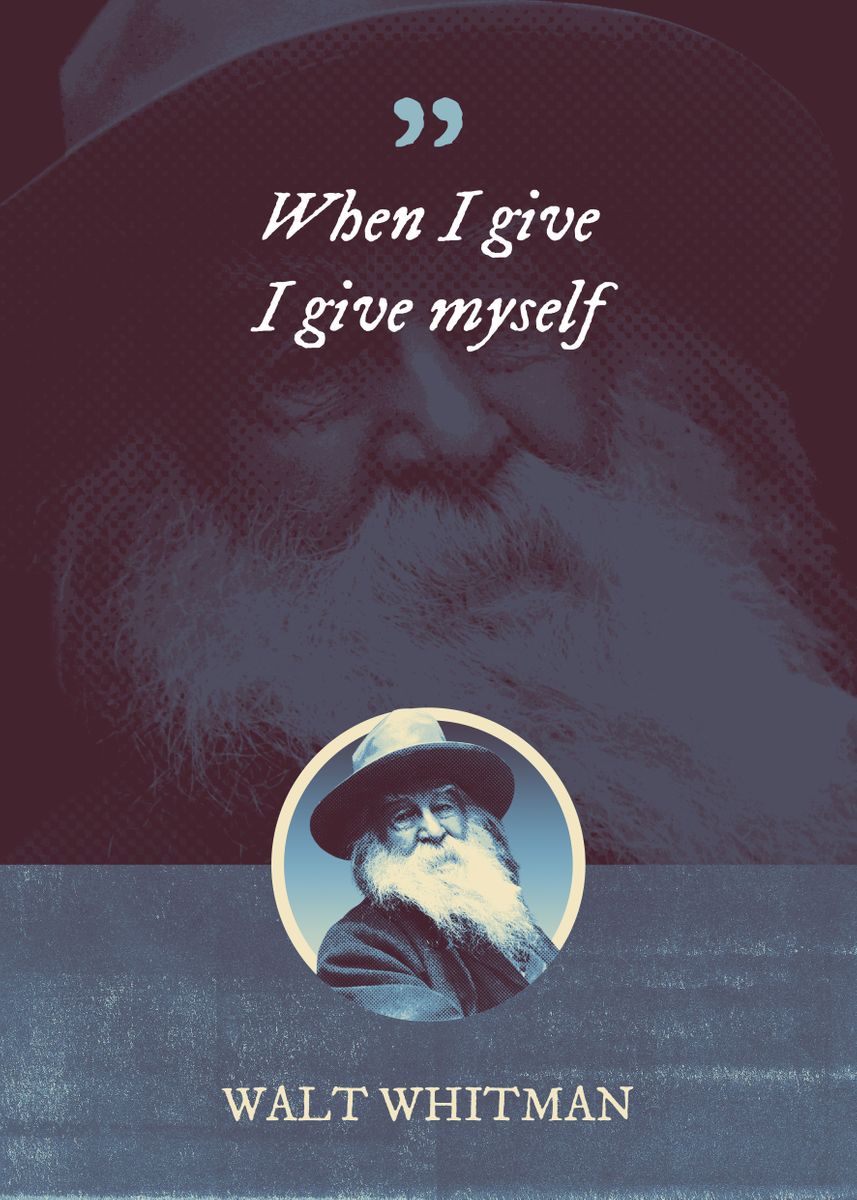 When I Give I Give Myself Poster By Syahrasi Displate When I Give I Give Myself Poster By Syahrasi Displate