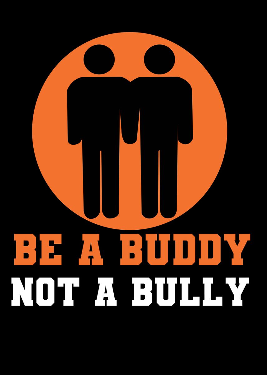 Mobbing Sticker 'Against Mobbing' Poster, picture, metal print, paint by MrColorUp ...