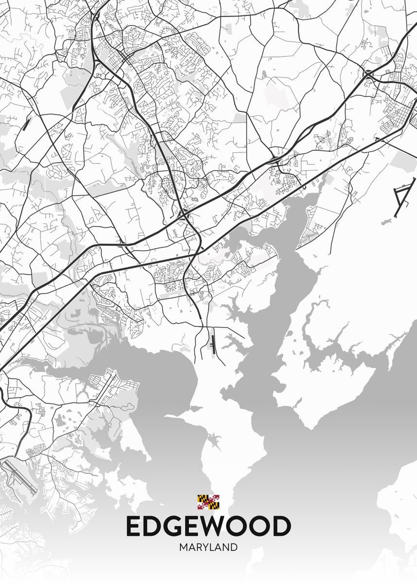 'Edgewood MD' Poster by IMR Designs Displate