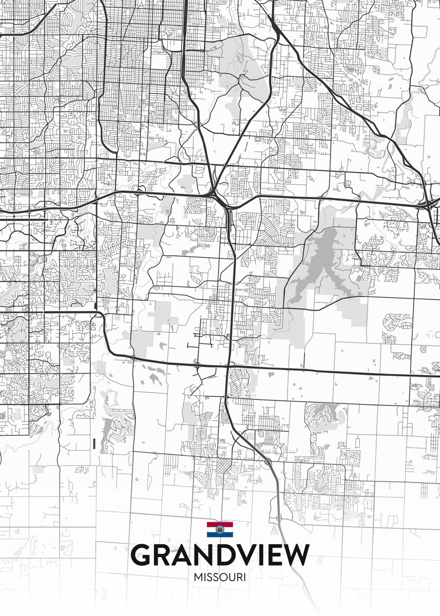 'Grandview MO' Poster by IMR Designs Displate