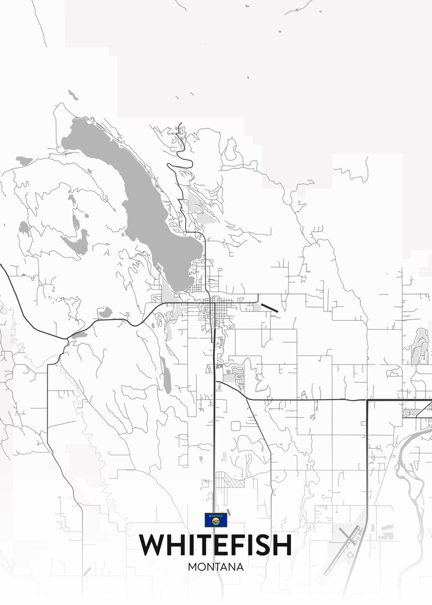 'Whitefish MT' Poster by IMR Designs Displate